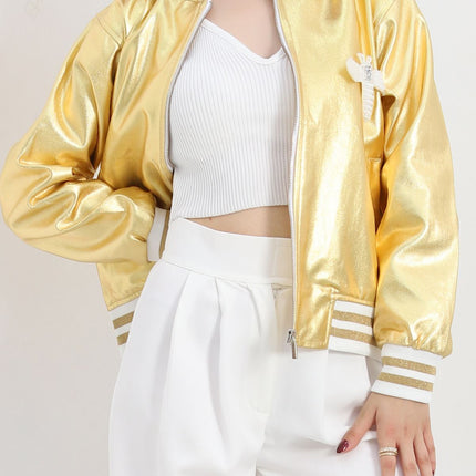 Varak Bomber Ceket Gold - 2614.1367.