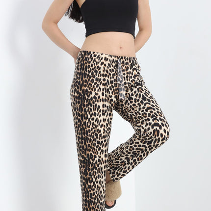 Desenli Süet Pijama Altı Leopar - 103.1287.