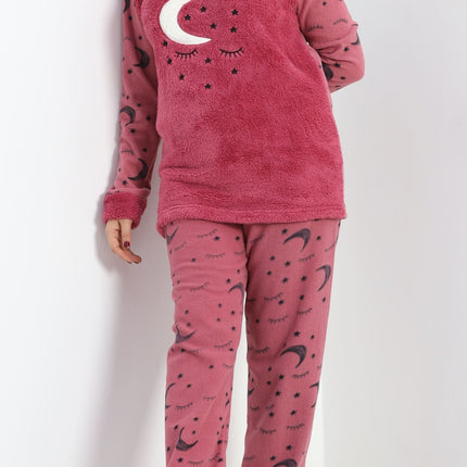 Battal Polar Pijama Takımı Fuşya - 19199.1048.