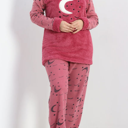 Battal Polar Pijama Takımı Fuşya - 19199.1048.