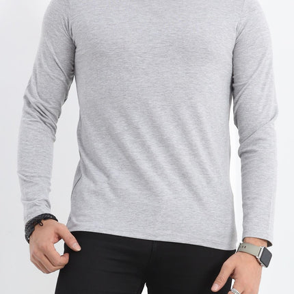 Uzun Kollu V Yaka Erkek Sweatshirt Gri - 19647.200.