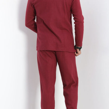 Erkek Pijama Takımı Bordo - 20207.1048.