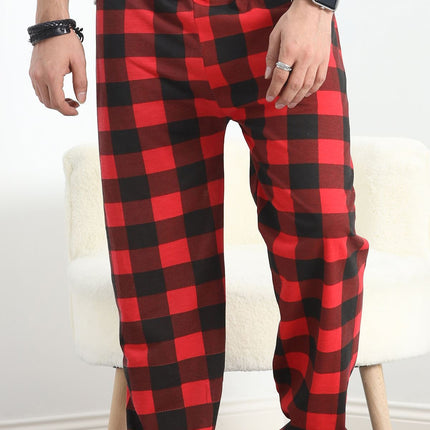 Unisex Pijama Altı Kırmızıkareli - 18529.1838.