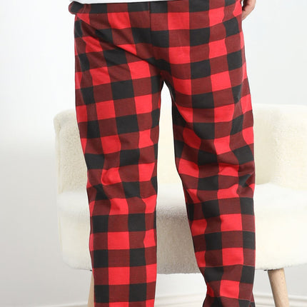 Unisex Pijama Altı Kırmızıkareli - 18529.1838.