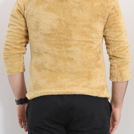 Kanguru Cep Kapşonlu Peluş Sweat Camel - 9062.1153.