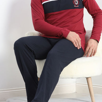 Erkek Pijama Takımı Bordo - 20828.1838.