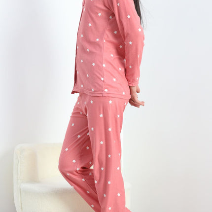 Süet Pijama Takımı Pembe - 40003.1049.