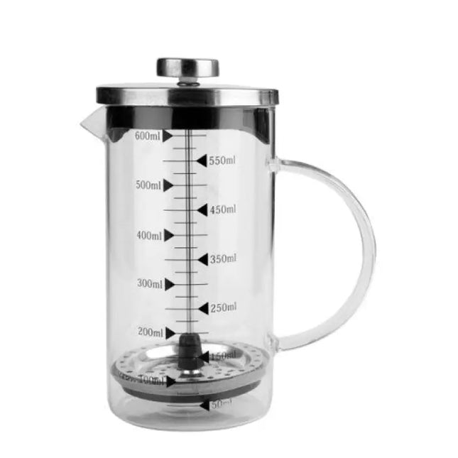 600 ML CAM FRENCH PRESS KAHVE DEMLEME MAKİNESİ - Ev ve Yaşam > Mutfak Ürünleri